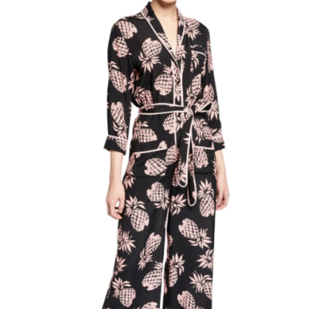 Le Superbe black and Pink Pineapple Print jumper